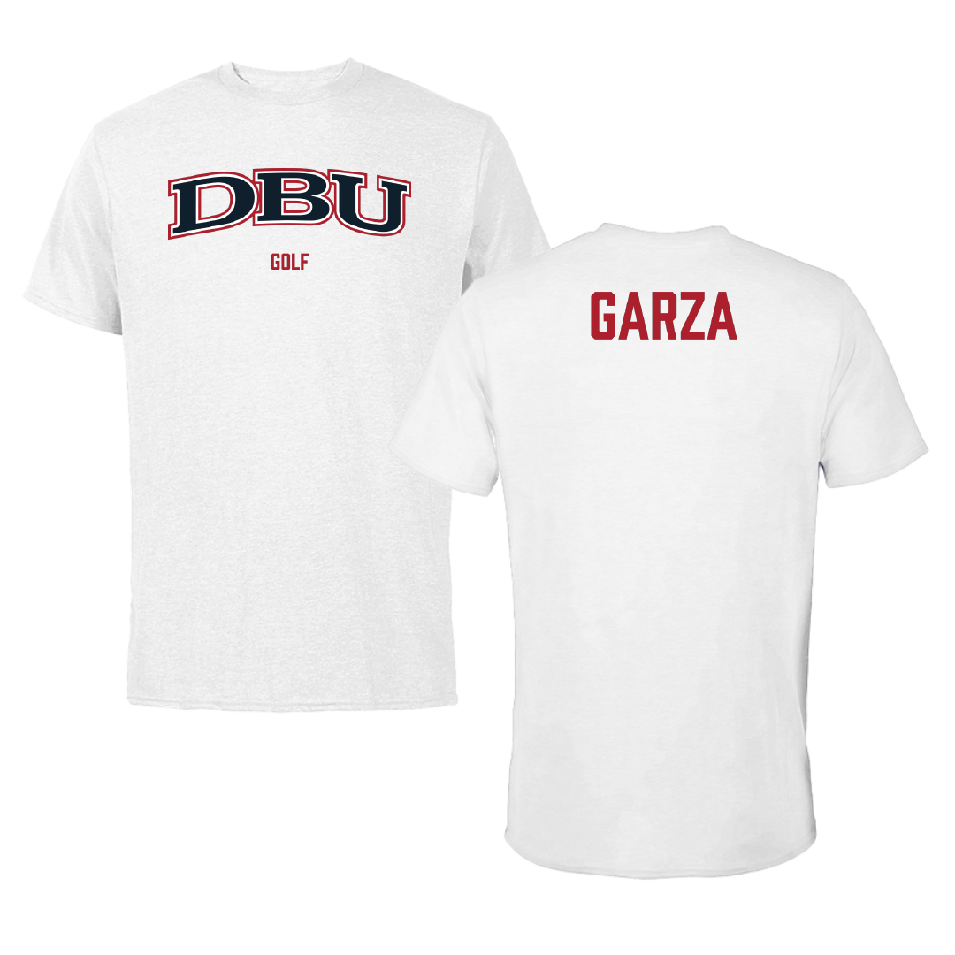 Dallas Baptist University Golf (W) White Performance Tee - Eryn Garza