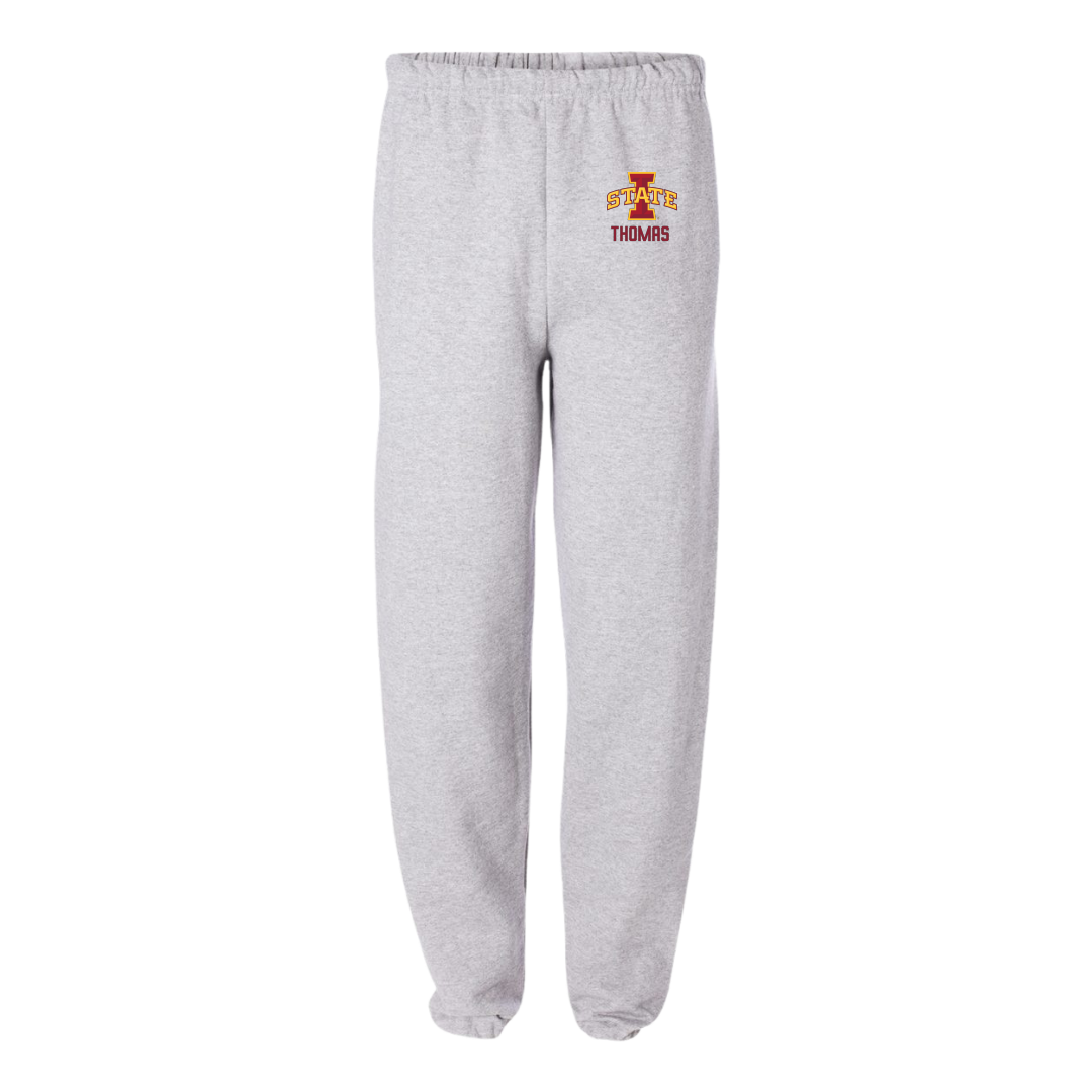 Iowa State University Gymnastics (W) Light Gray Sweatpants - Lauren Thomas