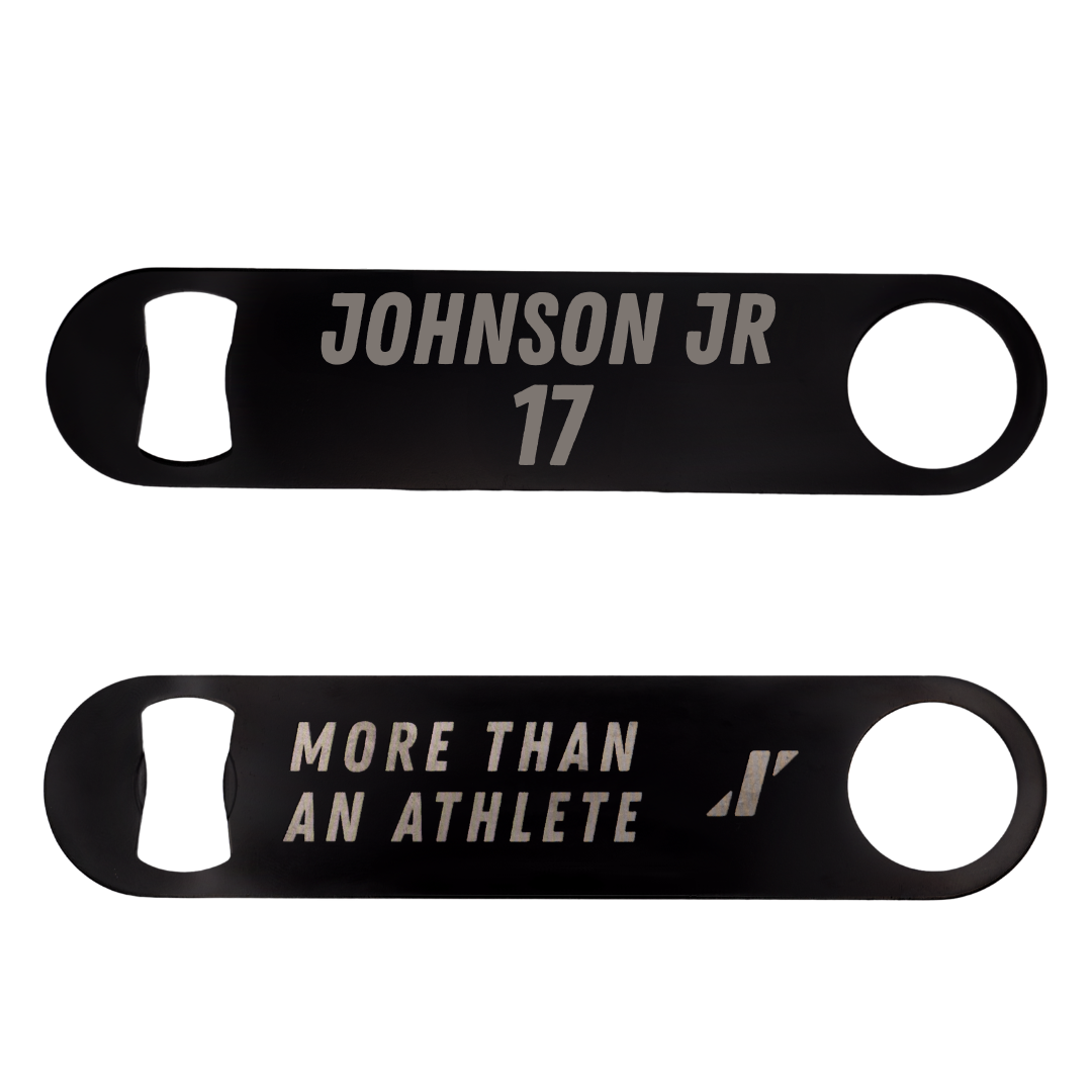 Northwestern State University Football Black Bottle Opener - #17 DJ Johnson Jr