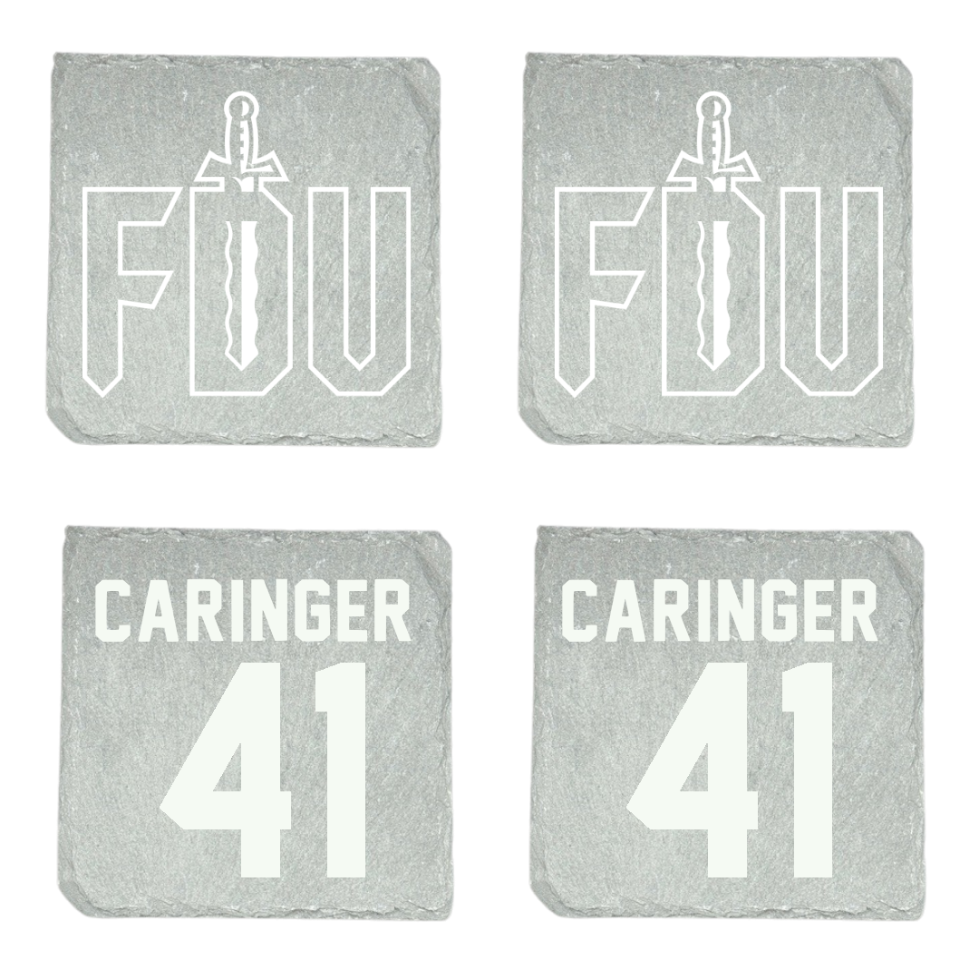 Fairleigh Dickinson University-Metropolitan Campus Softball Stone Coaster (4 Pack)  - #41 Finley Caringer