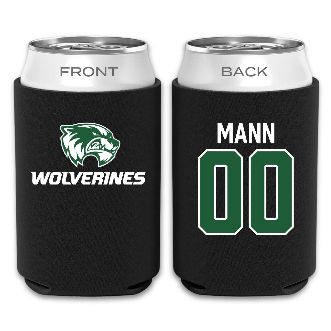 Utah Valley University Softball Black Can Cooler - #00 Angelique Mann