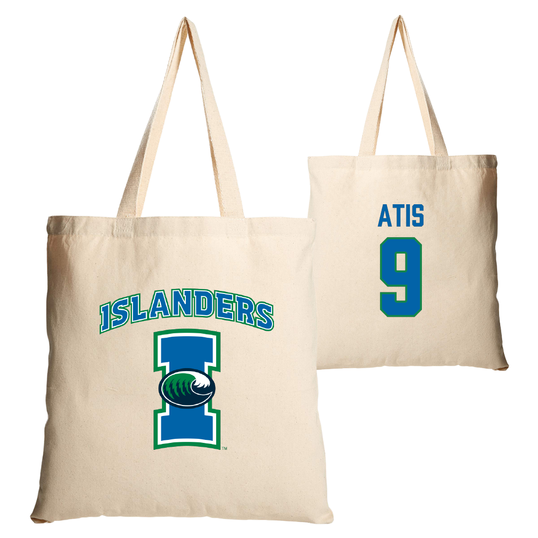 Texas A&M University-Corpus Christi Soccer Tan Canvas Tote Bag - #9 Mai-Lisa Atis