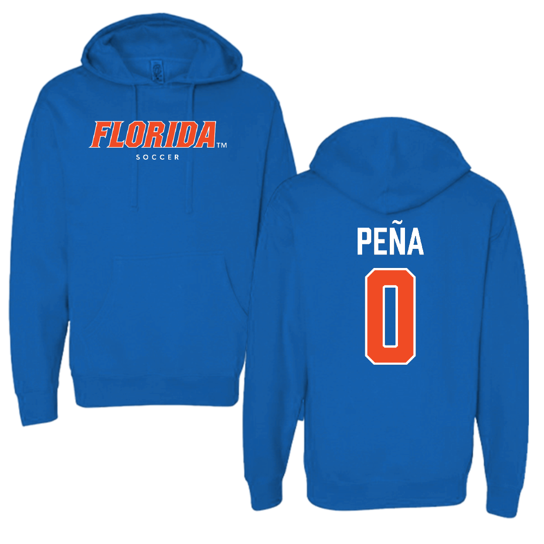 University of Florida Soccer (W) Royal Blue Hoodie - #0 Paloma Peña