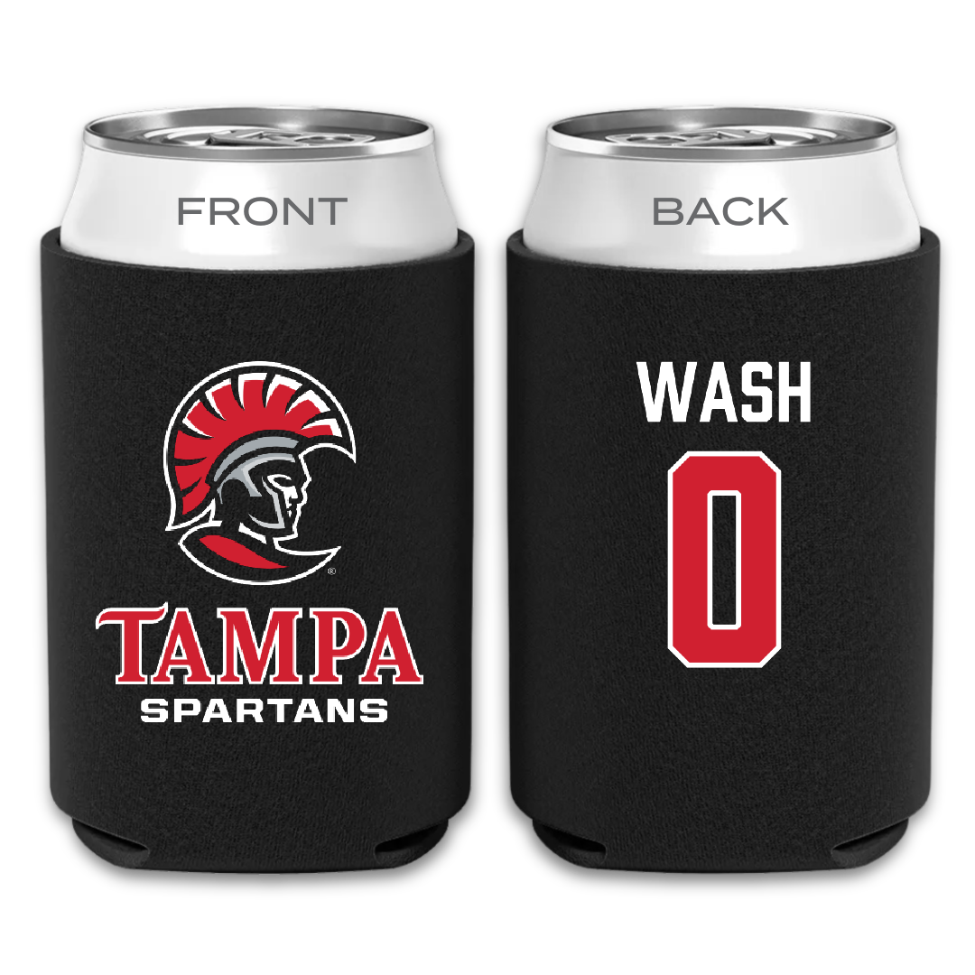 University of Tampa Baseball Black Can Cooler - #0 Logan Wash