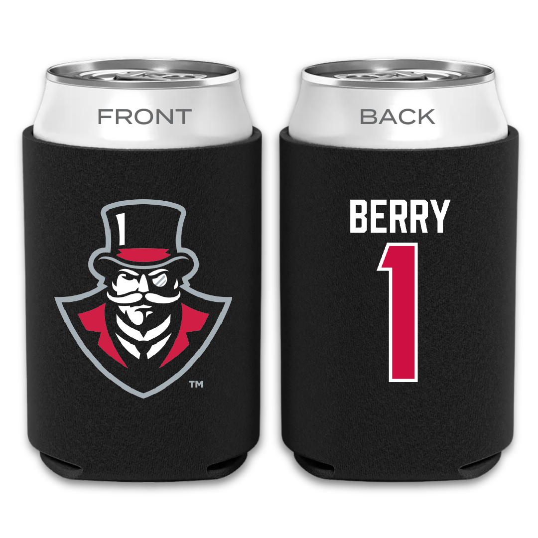 Austin Peay State University Soccer Black Can Cooler - #1 Lauryn Berry