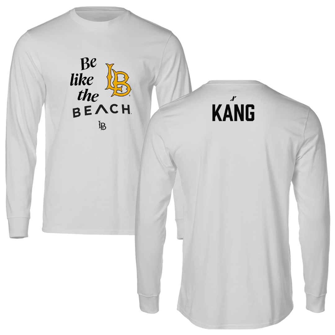 Long Beach State University Golf Light Gray Be Like Us Performance Long Sleeve - Emma Kang