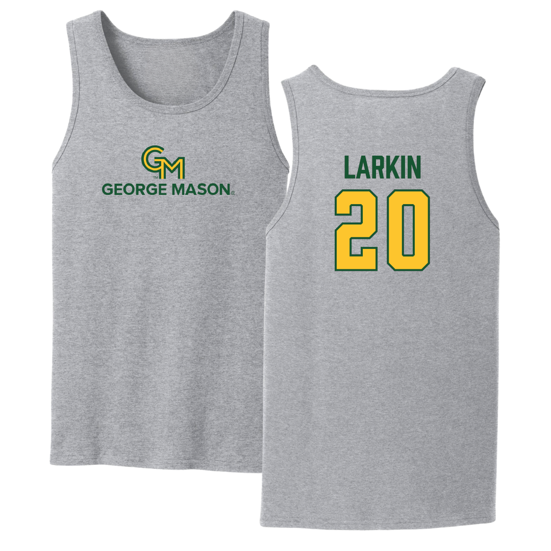 George Mason University Volleyball Sport Gray Tank Top - #20 Camille Larkin