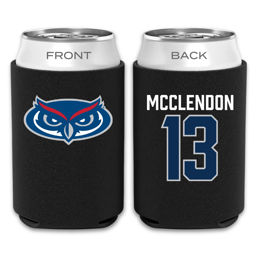 Florida Atlantic University Football Black Can Cooler - #13 Darius McClendon