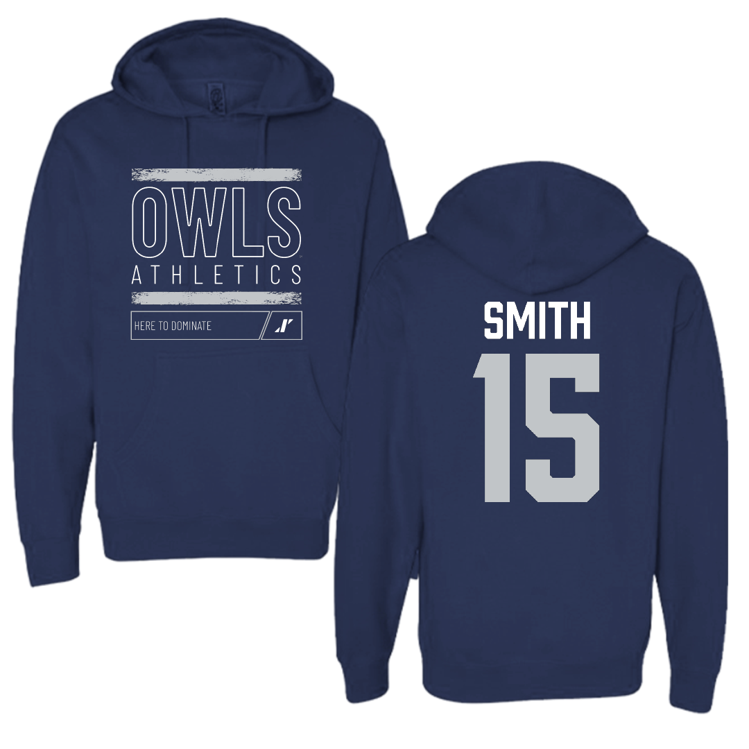 Rice University Baseball Navy Dominate Hoodie - #15 Luke Smith