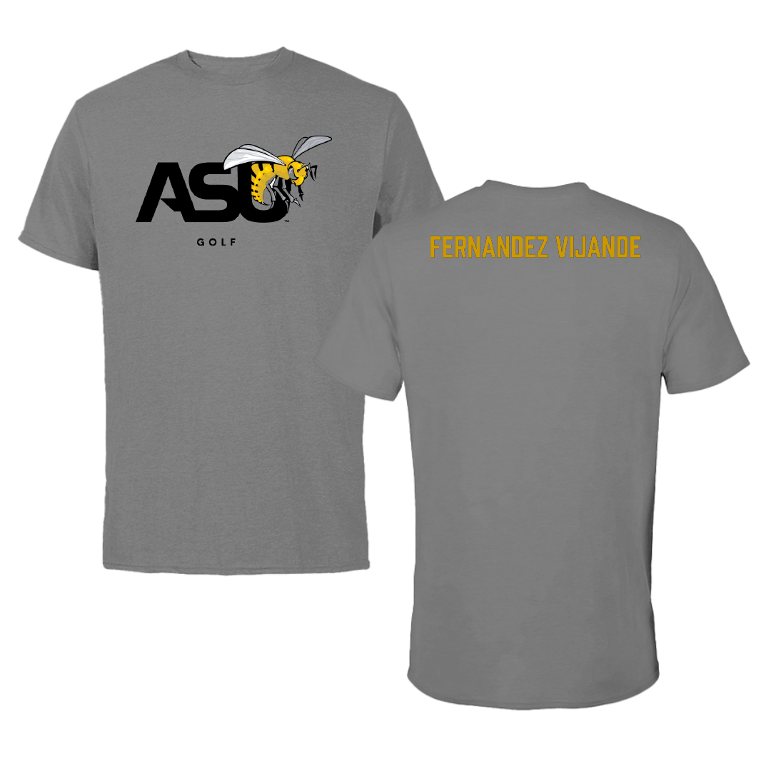 Alabama State University Golf Dark Gray Tee - Yaiza Fernandez Vijande
