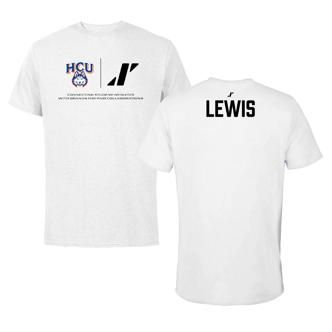 Houston Christian University Football White Rally Performance Tee - Darius Lewis