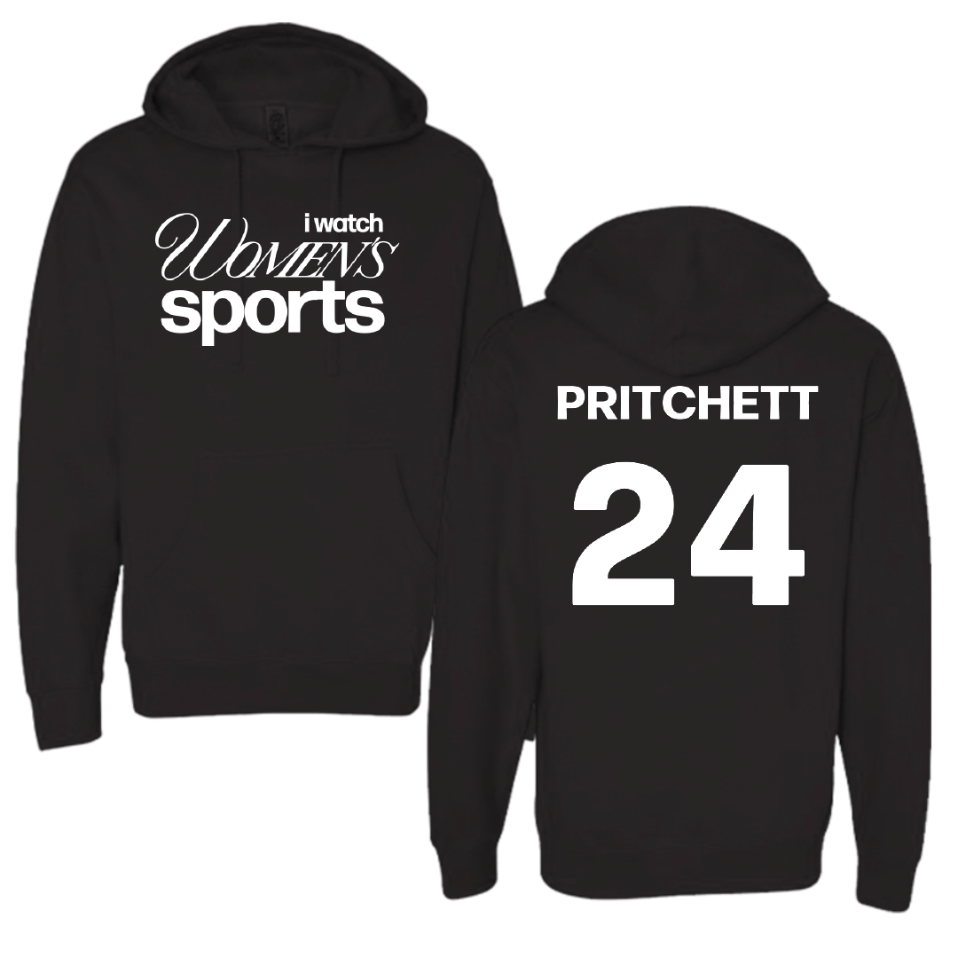Alabama State University Soccer Black WHM Hoodie - #24 Ania Pritchett