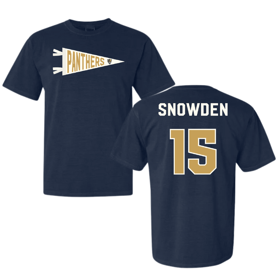 Florida International University Football Navy Pennant Comfort Colors Tee - #15 TJ Snowden