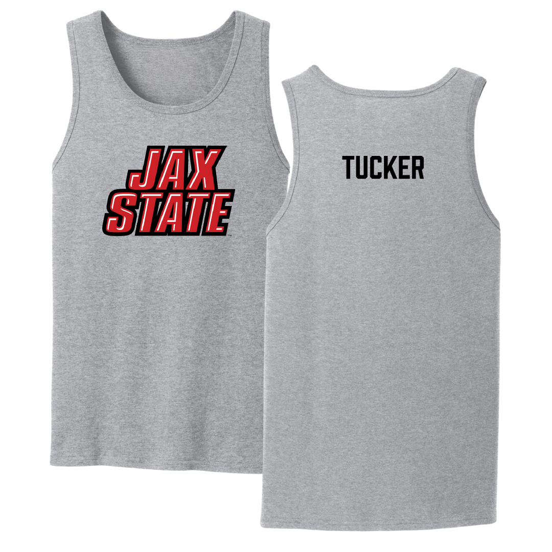 Jacksonville State University TF and XC Sport Gray Tank Top - Hailey Tucker
