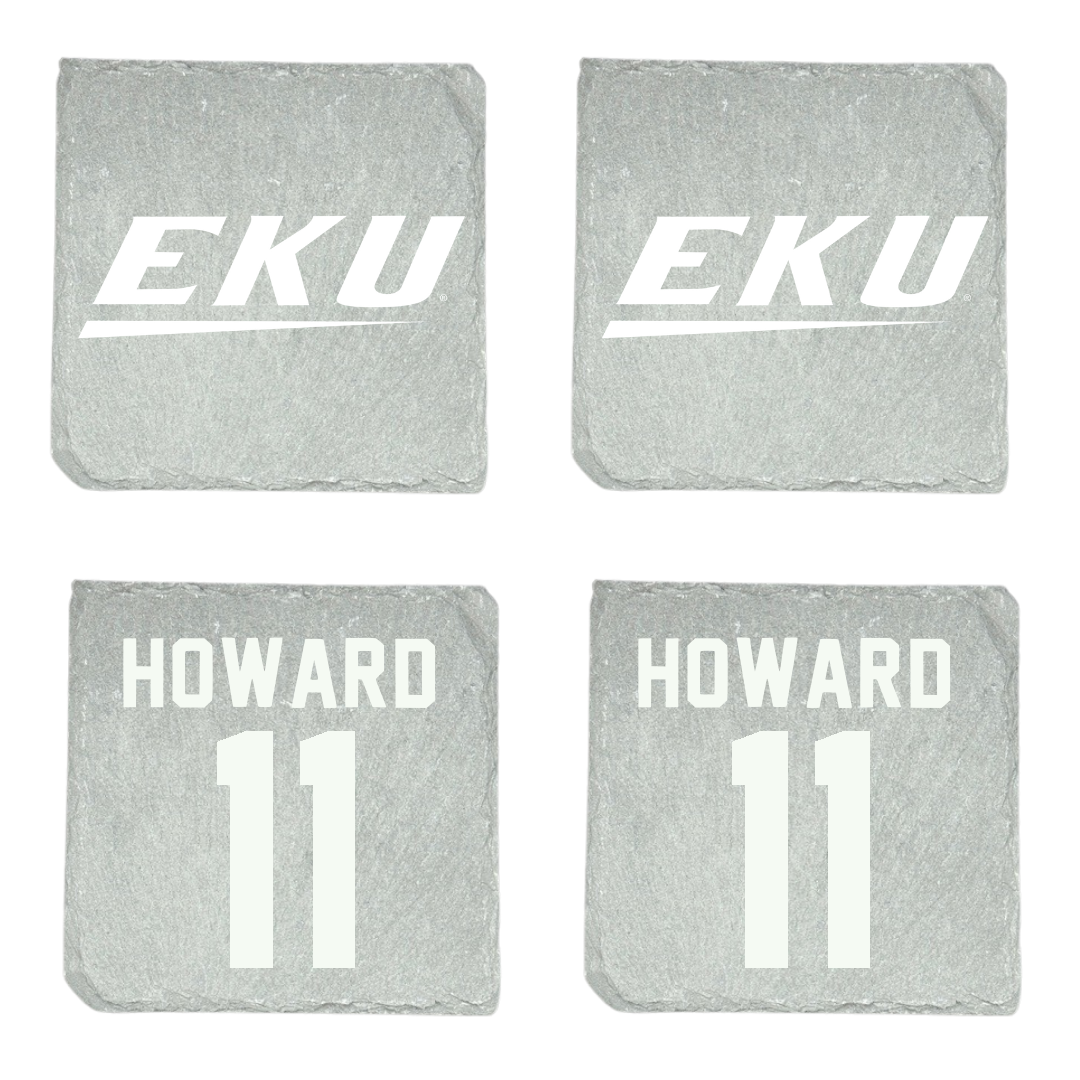 Eastern Kentucky University Football Stone Coaster (4 Pack)  - #11 Blake Howard