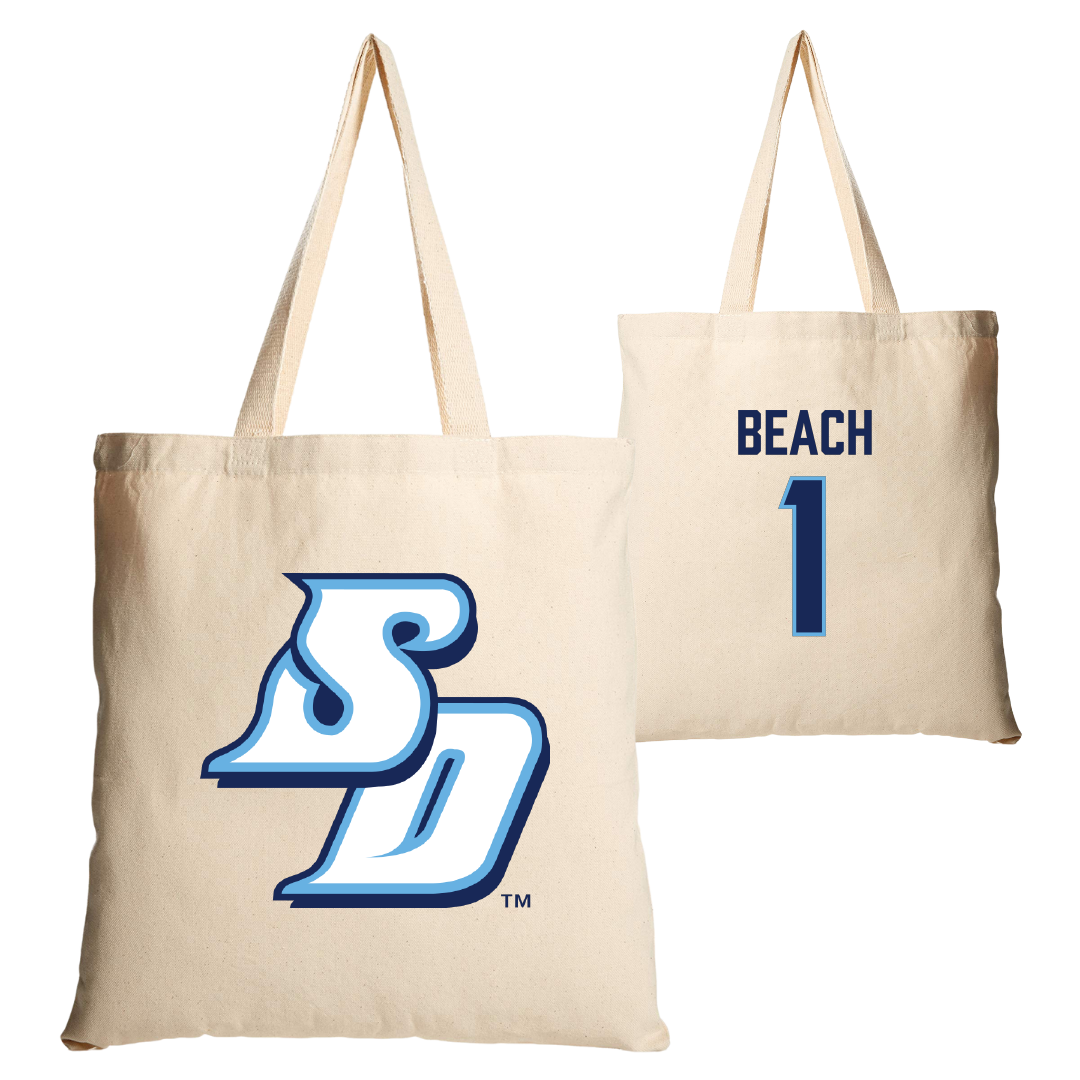 University of San Diego Volleyball Tan Canvas Tote Bag - #1 Neomi Beach