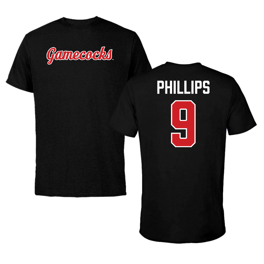 Jacksonville State University Softball Black Tee - #9 Ashley Phillips
