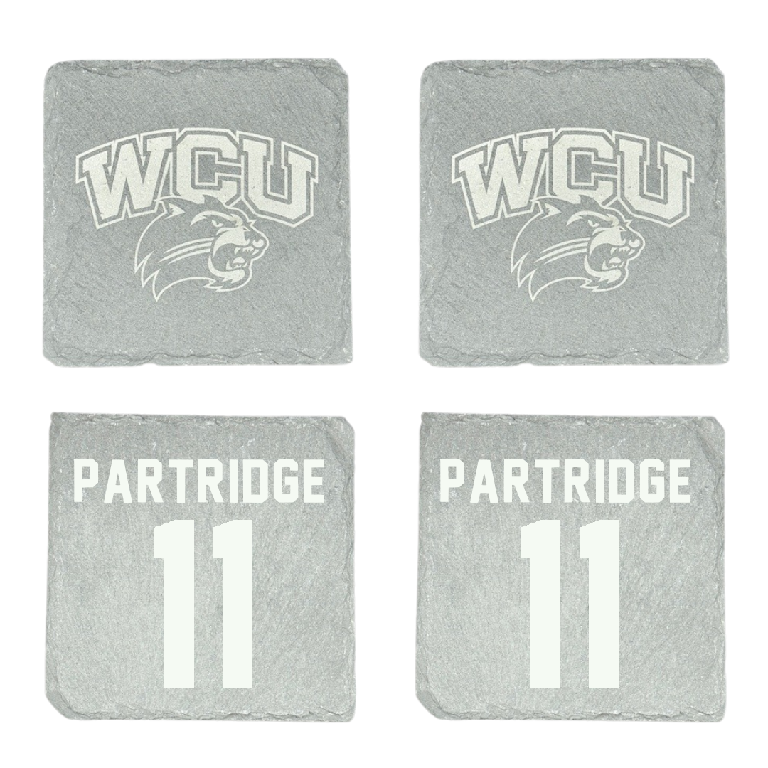 Western Carolina University Football Stone Coaster (4 Pack)  - #11 Kenyon Partridge