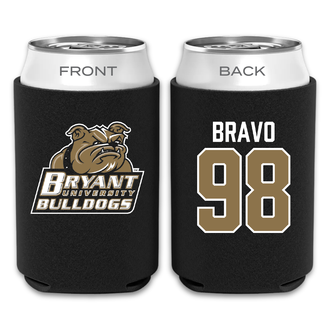 Bryant University Football Black Can Cooler - #98 Gustavo Bravo