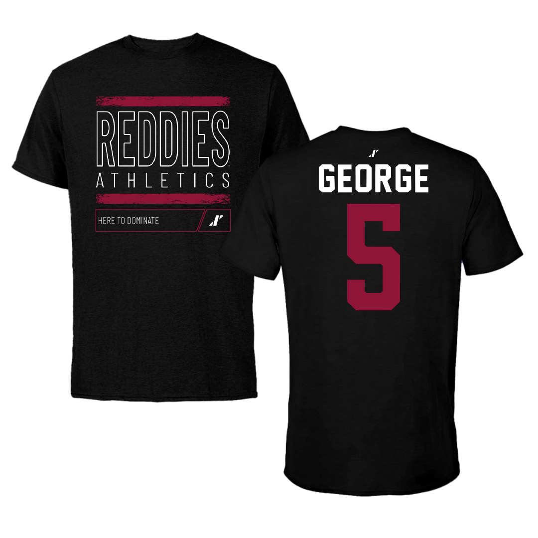 Henderson State University Football Black Dominate Tee - #5 Elijah George