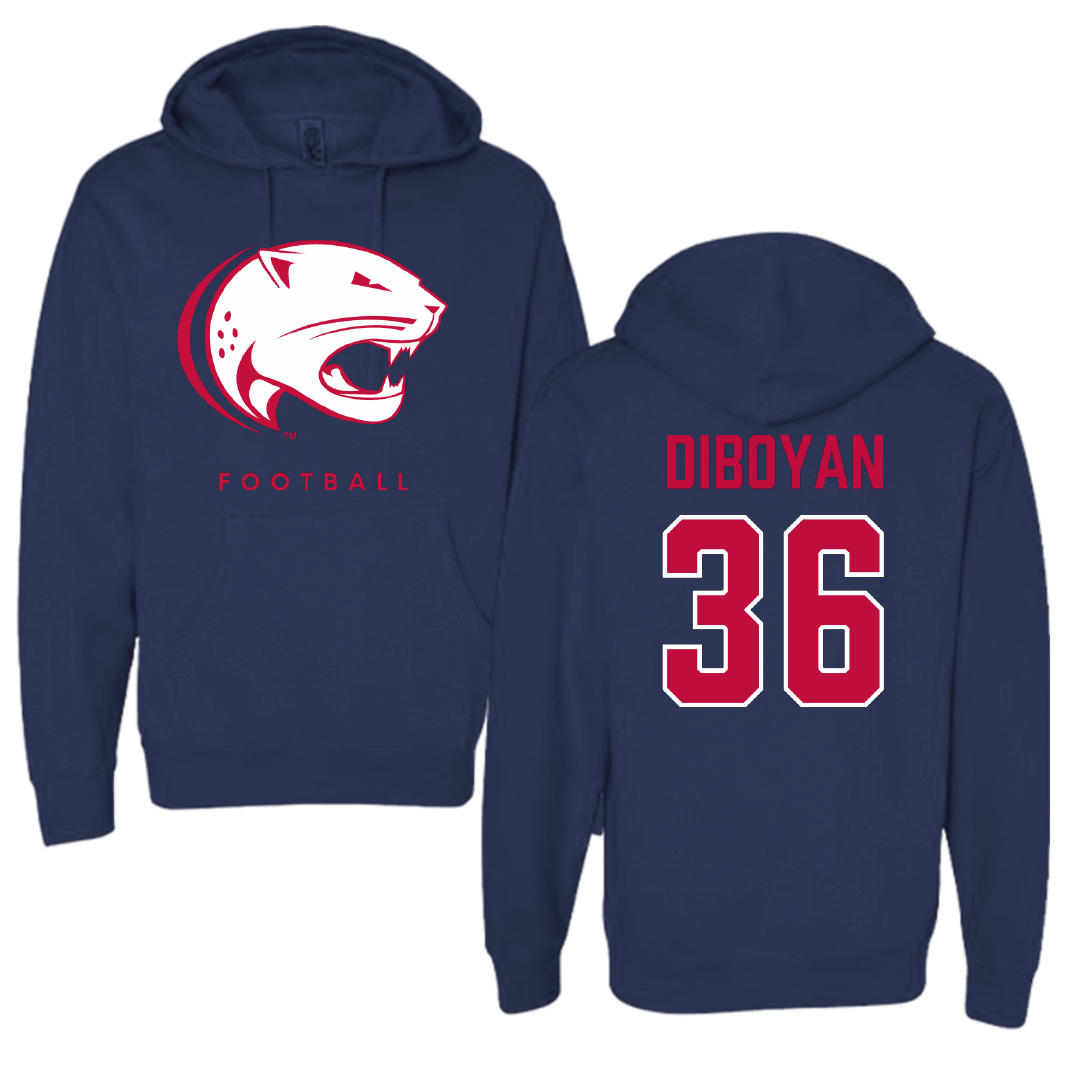 University of South Alabama Football Navy Hoodie - #36 Hamilton DiBoyan