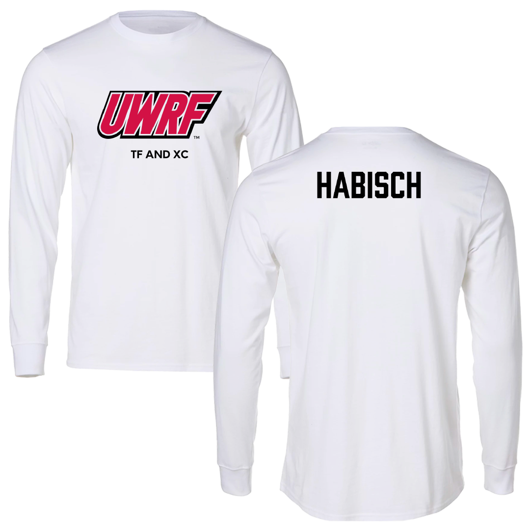 University of Wisconsin-River Falls TF and XC White Performance Long Sleeve - Zane Habisch