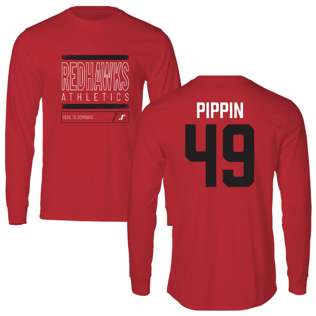 Southeast Missouri State University Football Red Dominate Long Sleeve - #49 DC Pippin