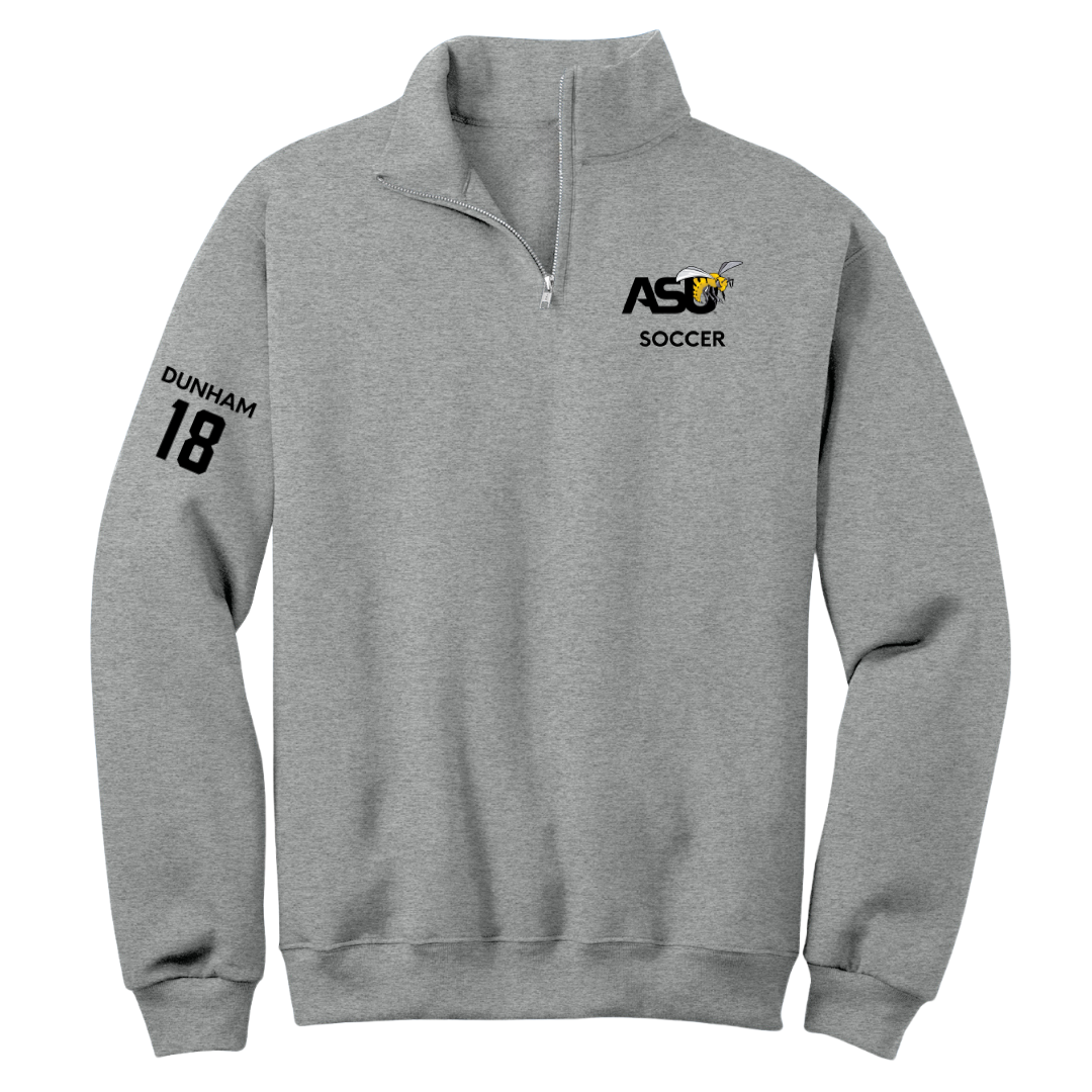 Alabama State University Soccer (W) Sport Gray Quarter-Zip - #18 Morgan Dunham