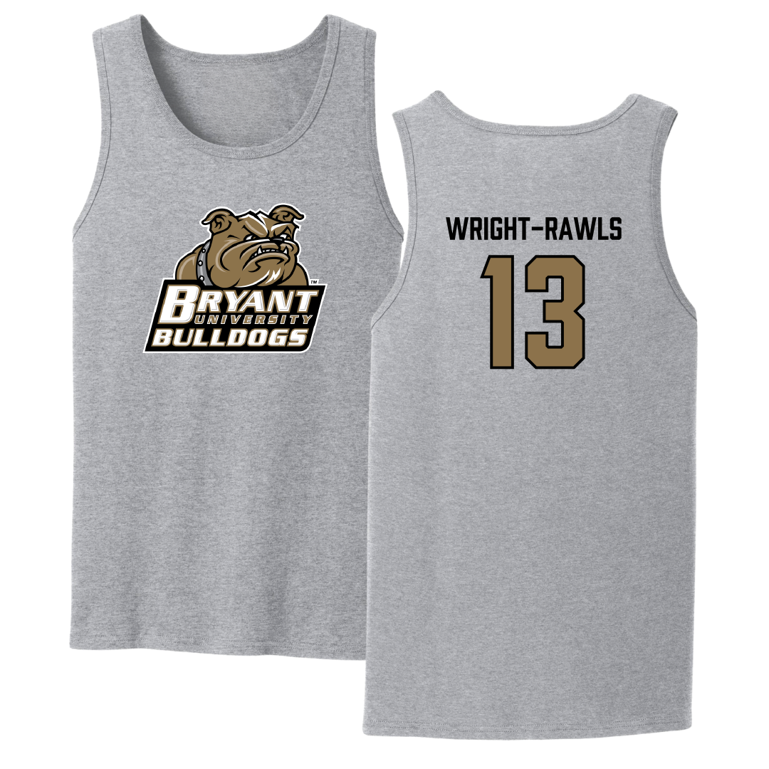 Bryant University Football Sport Gray Tank Top - #13 Taylor Wright-Rawls