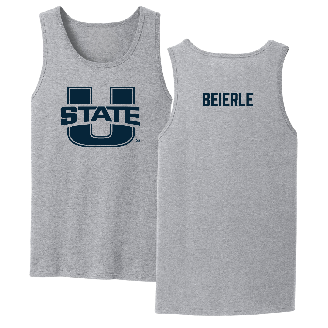 Utah State University TF and XC Sport Gray Tank Top - Gavin Beierle