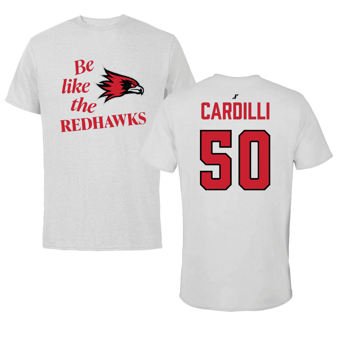 Southeast Missouri State University Football Light Gray Be Like Us Performance Tee - #50 Mike Cardilli