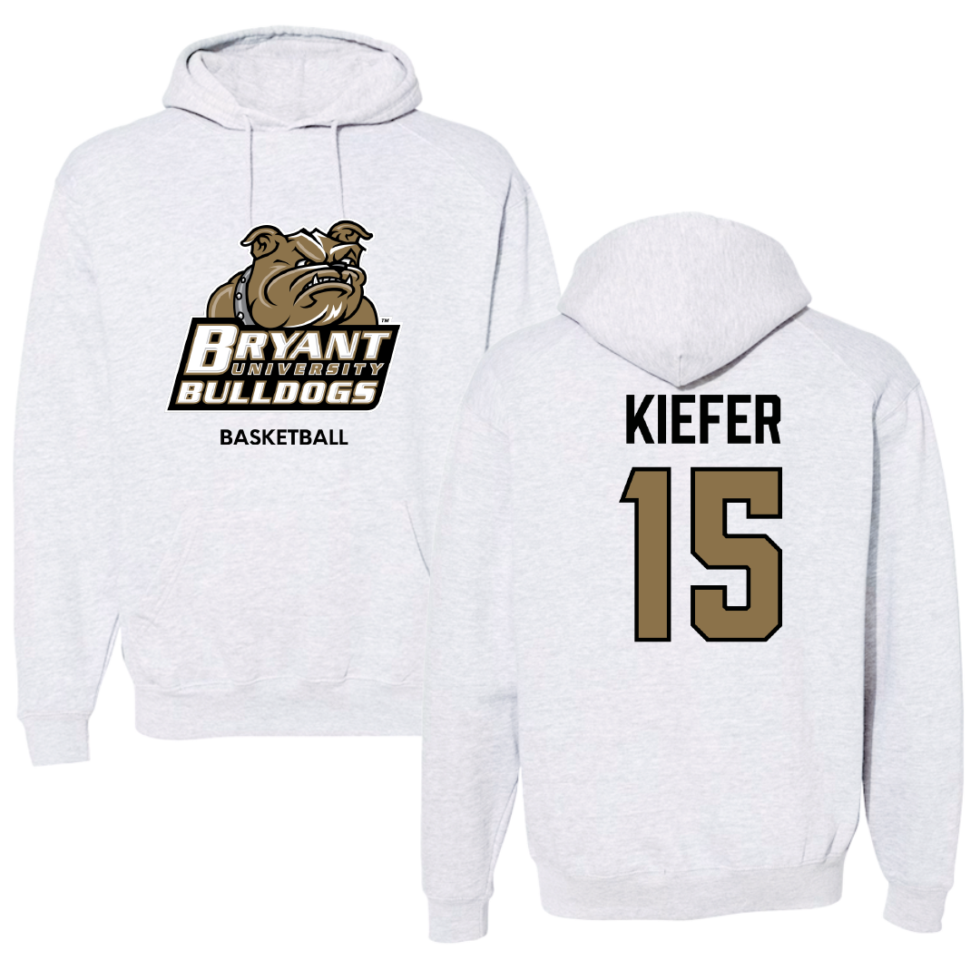 Bryant University Basketball (W) Light Gray Hoodie - #15 Dana Kiefer