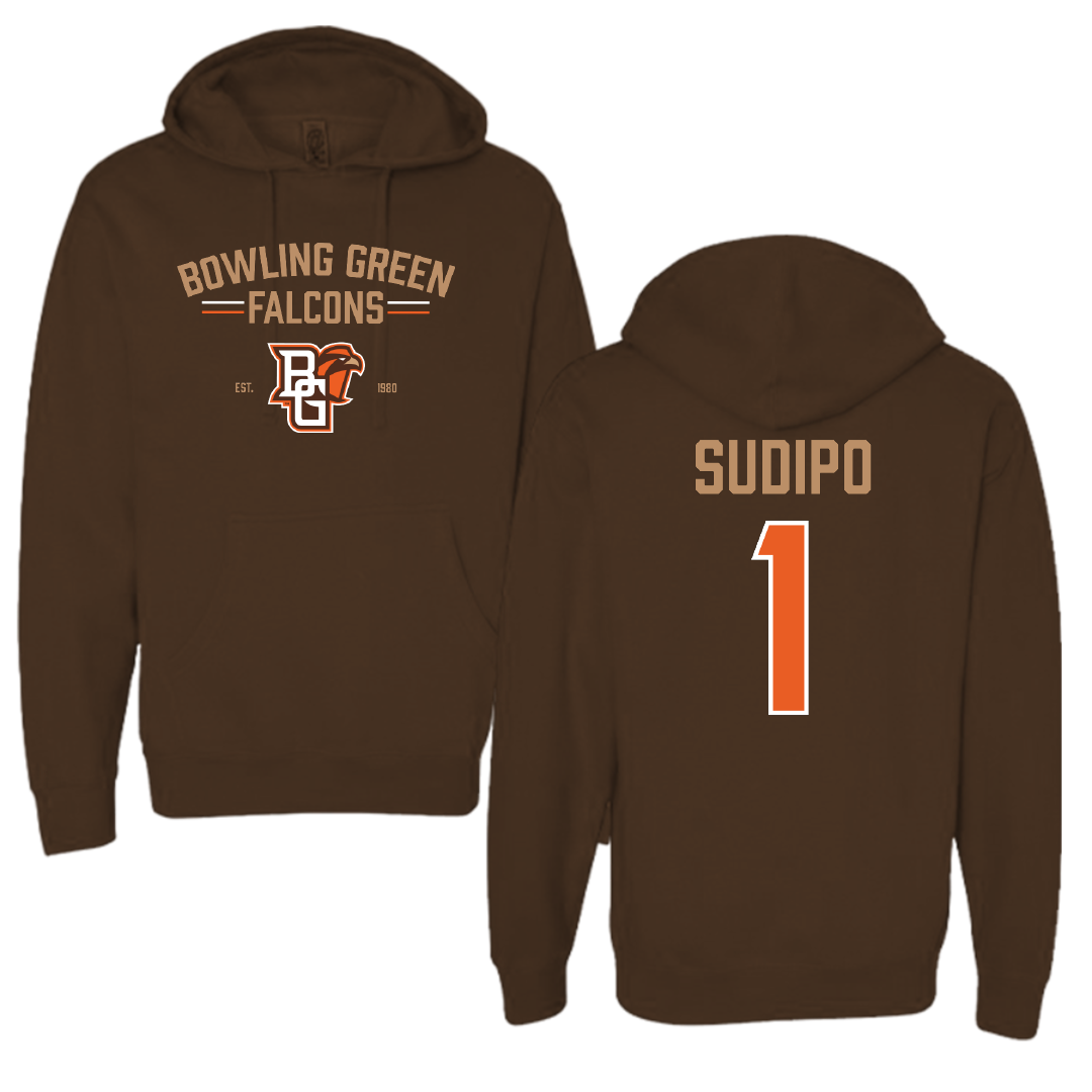 Bowling Green State University Football Brown General Hoodie - #1 Mateo Sudipo