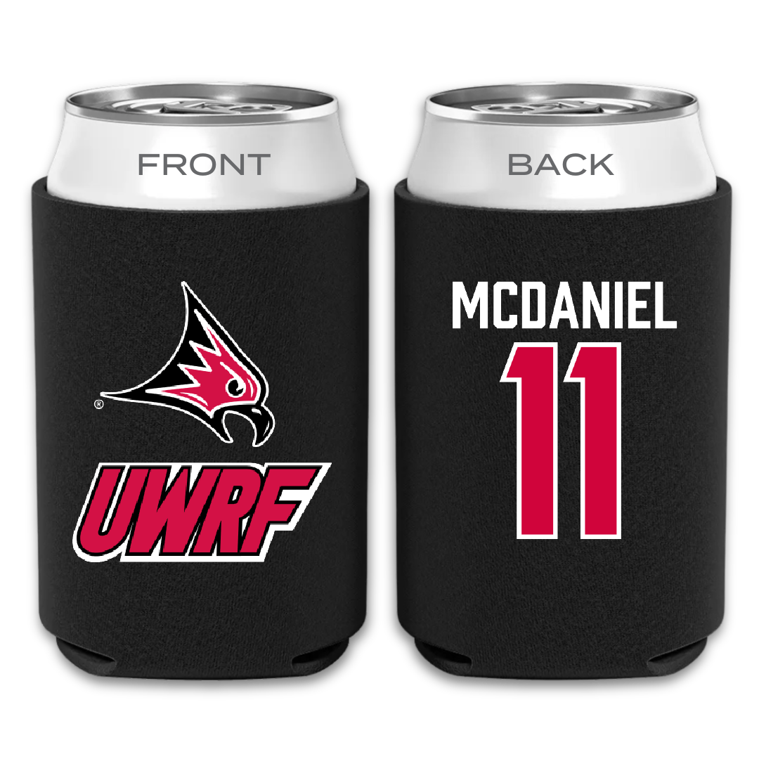 University of Wisconsin-River Falls Soccer Black Can Cooler - #11 Brooke McDaniel