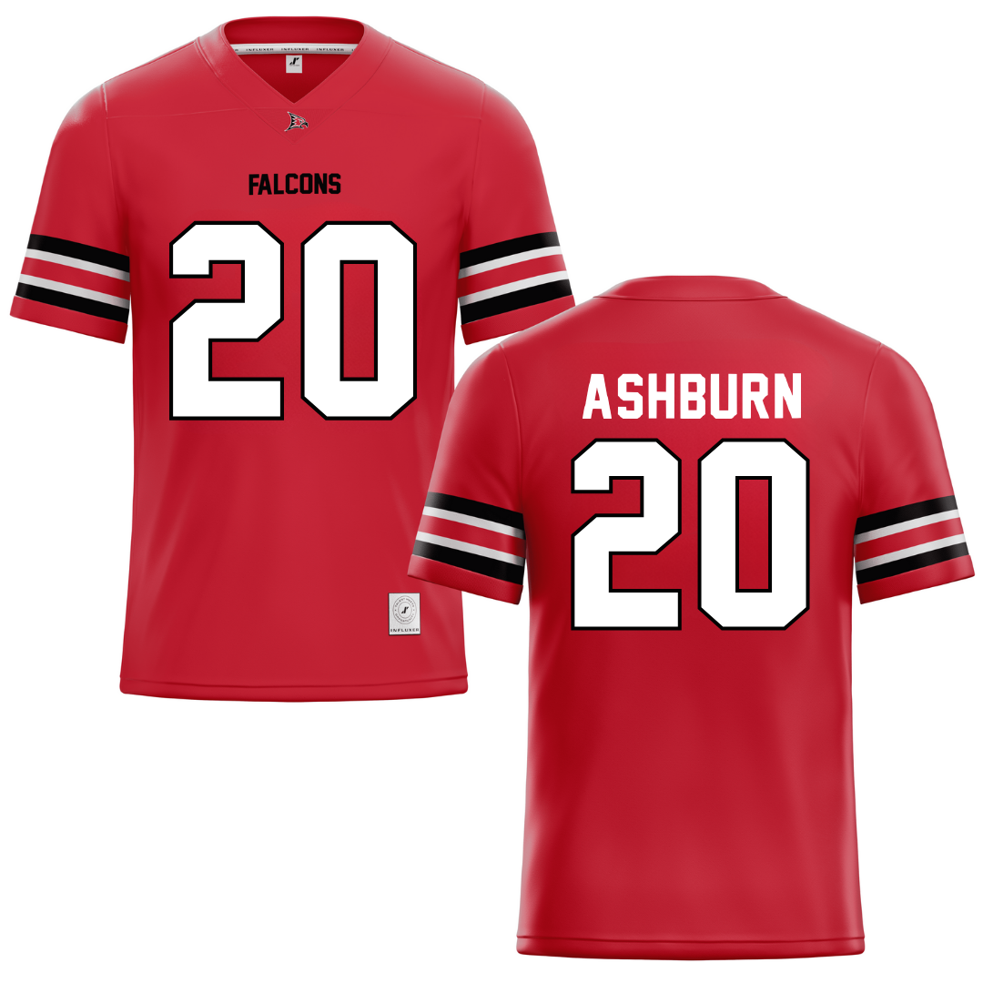 University of Wisconsin-River Falls Red Football Jersey - #20 Riley Ashburn