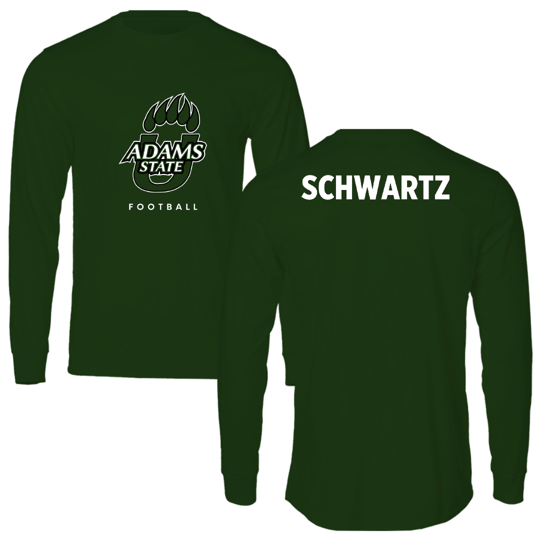 Adams State University Football Forest Green Long Sleeve - Jason Schwartz
