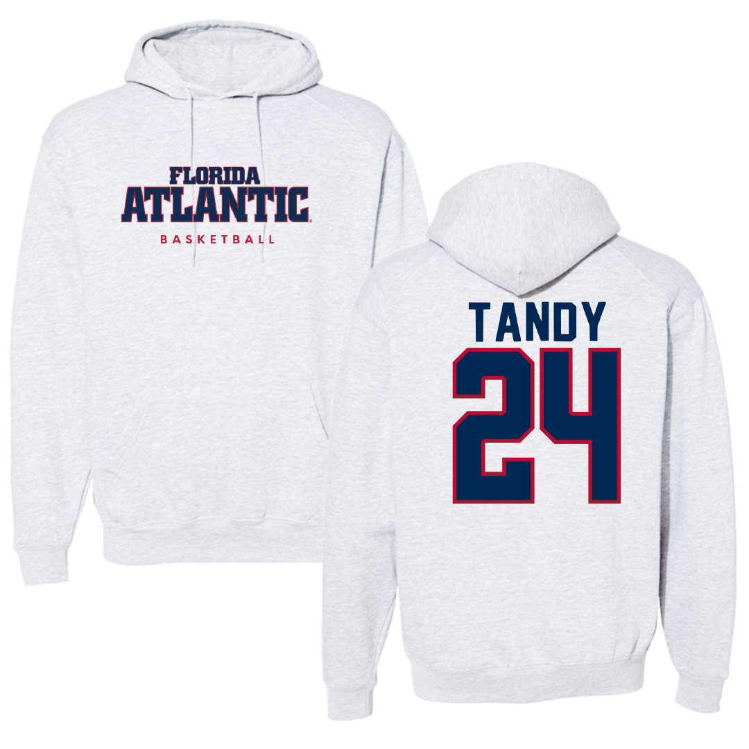 Florida Atlantic University Basketball Gray Hoodie - #24 Dekeyvan Tandy