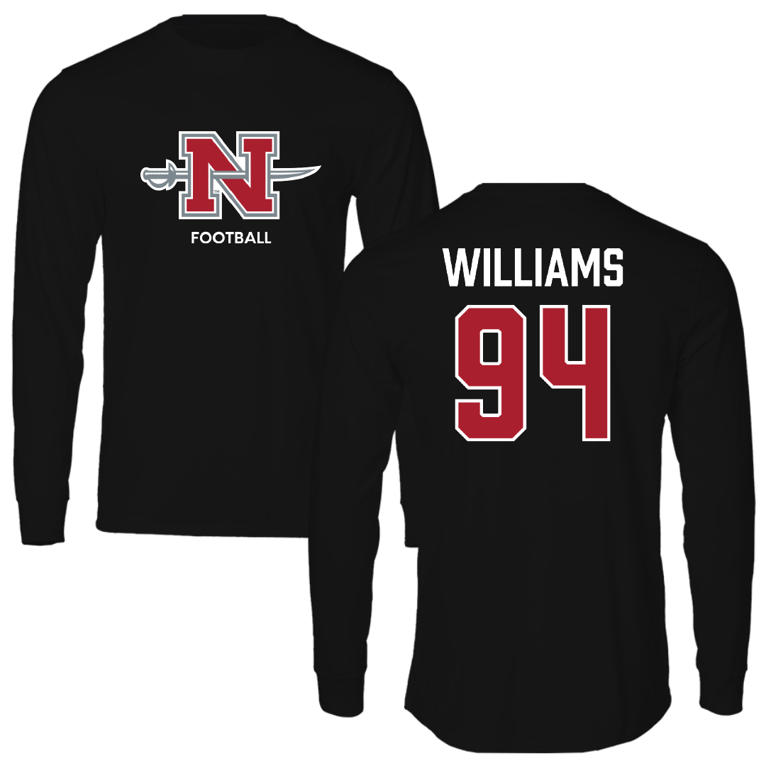 Nicholls State University Football Black Mascot Long Sleeve - #94 Nick Williams