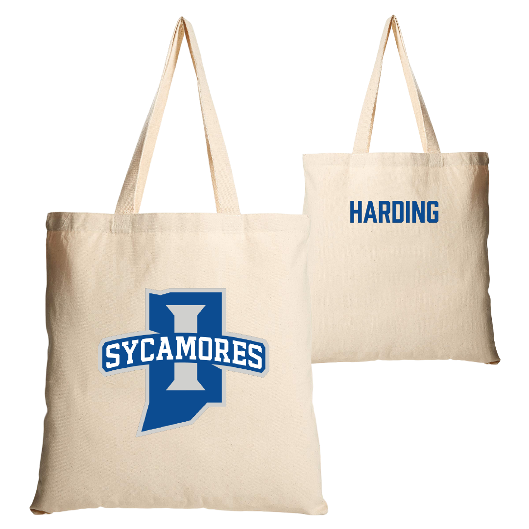 Indiana State University Basketball Tan Canvas Tote Bag - Markus Harding