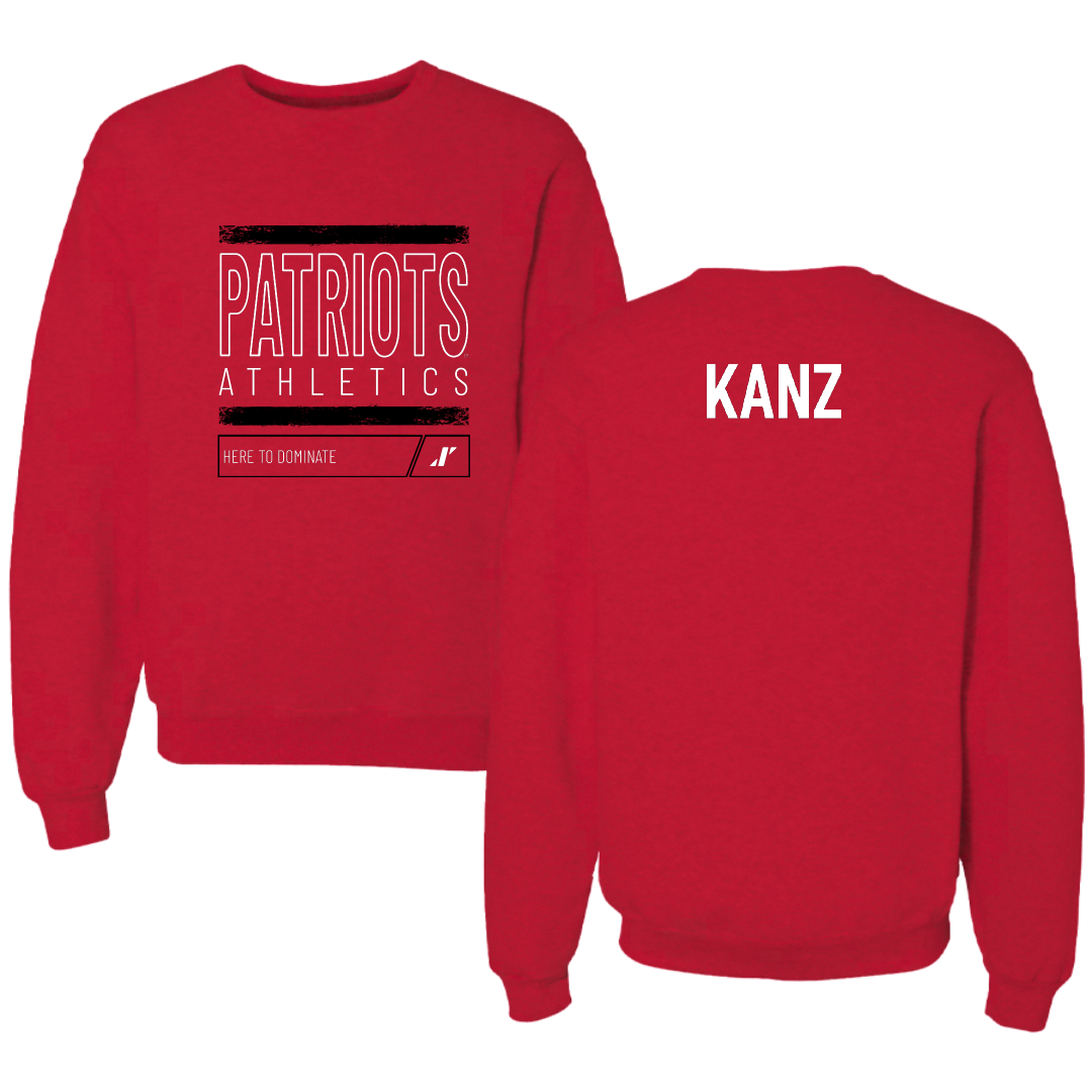 Dallas Baptist University TF and XC Red Dominate Crewneck - Daniel Kanz