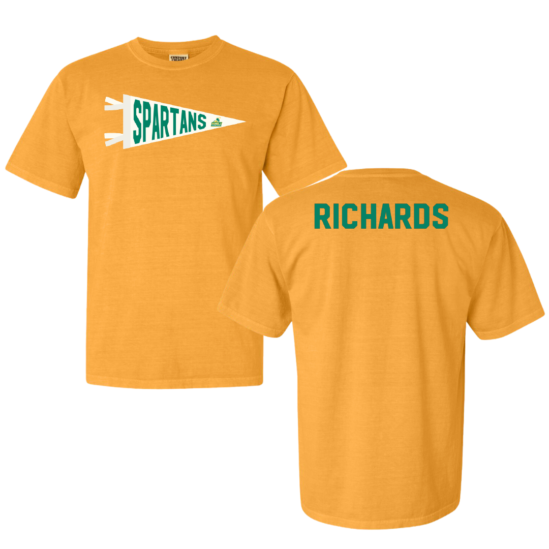 Norfolk State University TF and XC Gold Pennant Comfort Colors Tee - Indya Richards