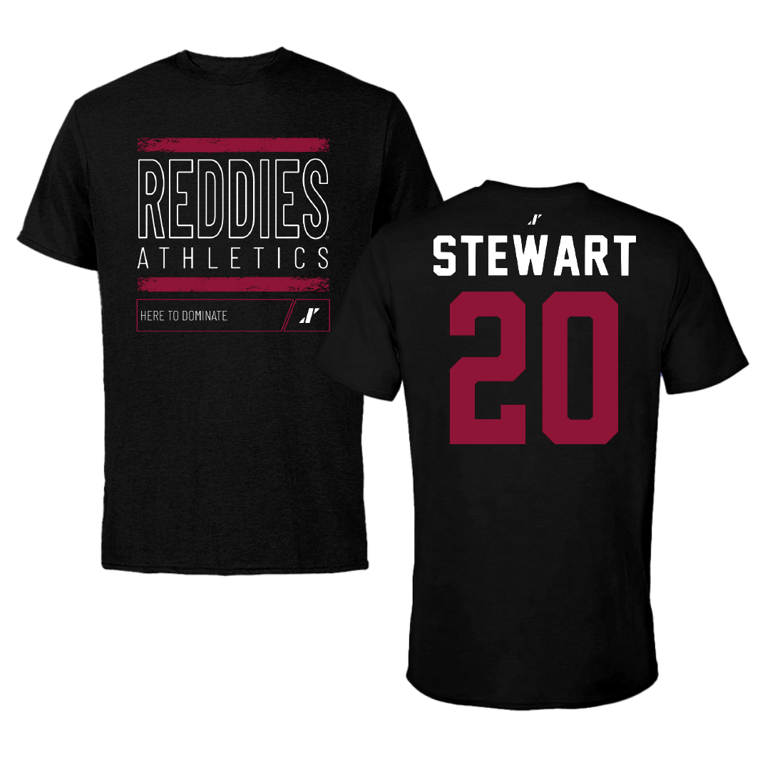 Henderson State University Basketball Black Dominate Tee - #20 KJ Stewart