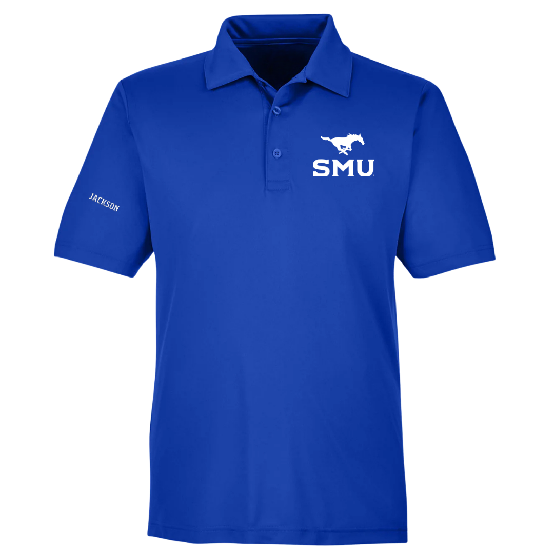 Southern Methodist University TF and XC Blue Polo - Maykayla Jackson