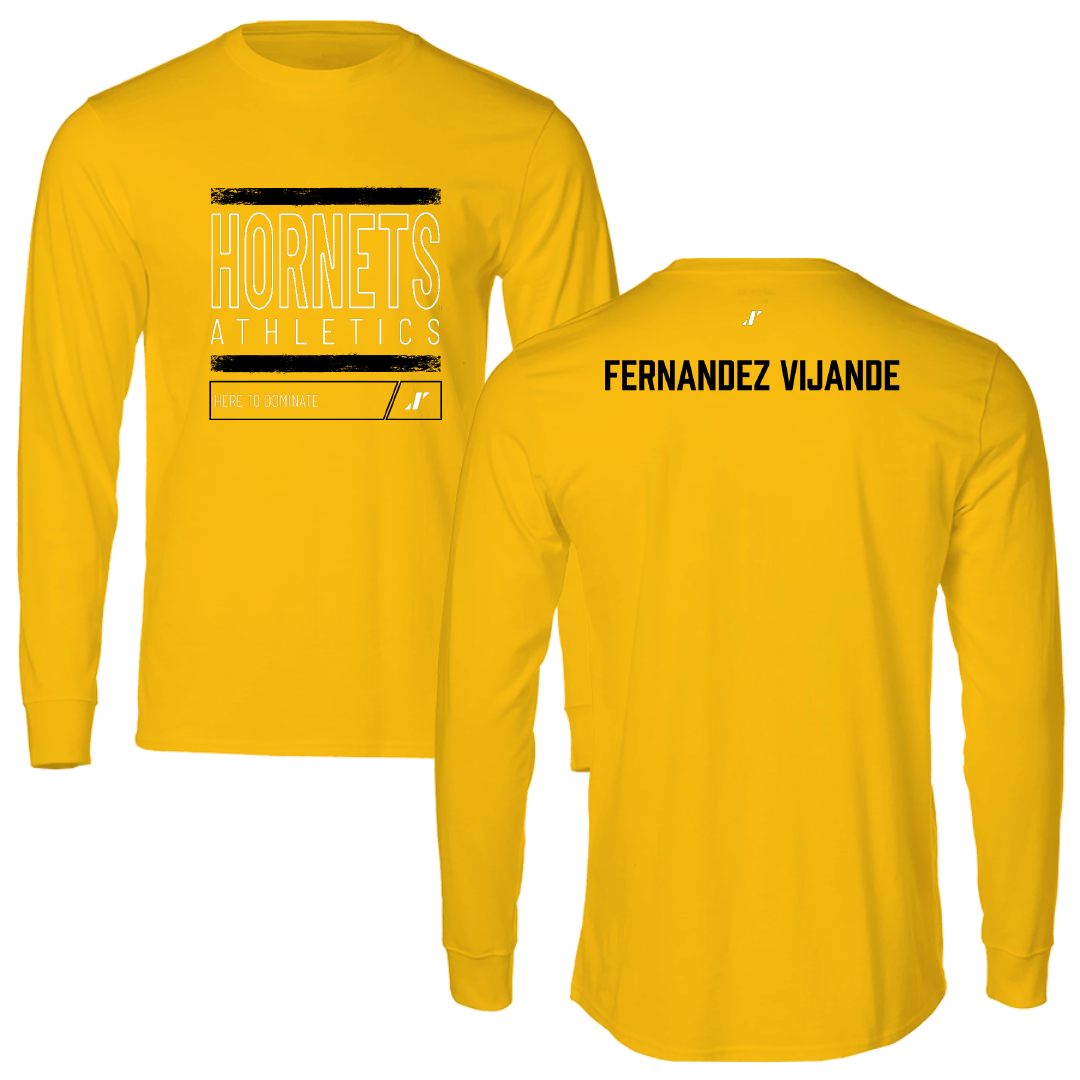 Alabama State University Golf Gold Dominate Performance Long Sleeve - Yaiza Fernandez Vijande