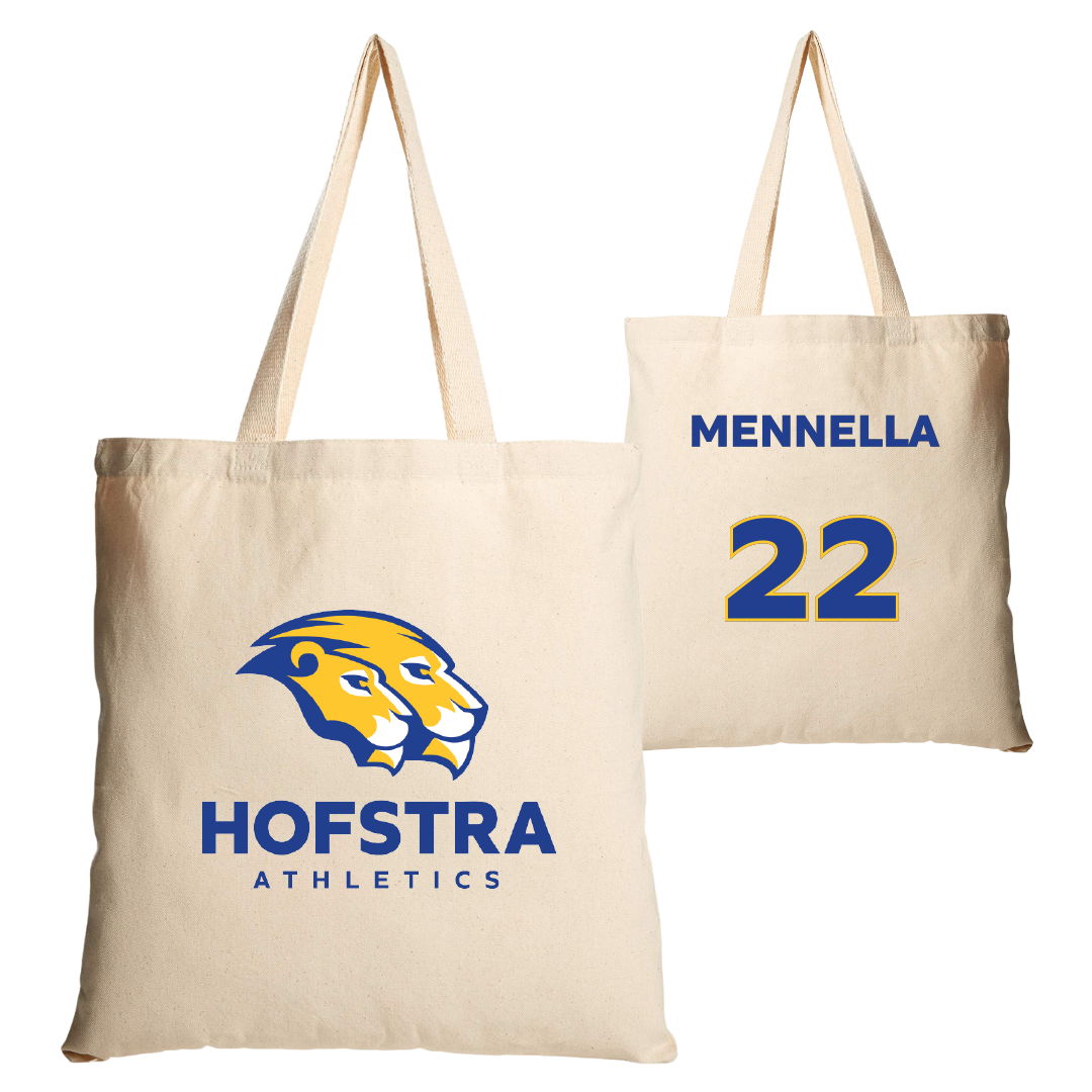 Hofstra University Lacrosse (W) Tan Canvas Tote Bag - #22 Nikki Mennella
