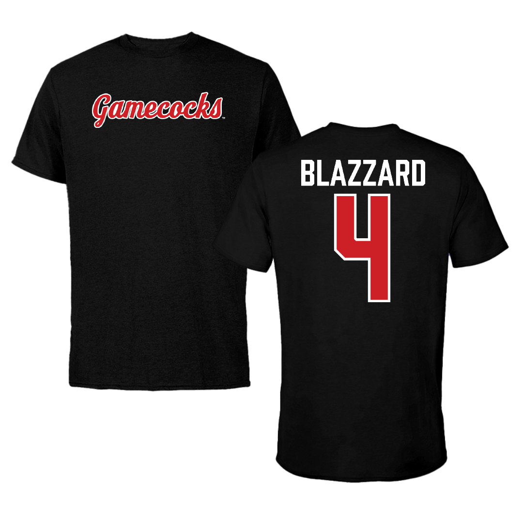 Jacksonville State University Volleyball Black Tee - #4 Morgan Blazzard