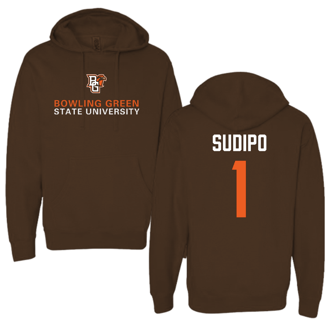 Bowling Green State University Football Brown Hoodie - #1 Mateo Sudipo