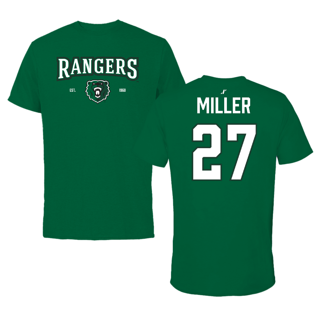 University of Wisconsin-Parkside Baseball Green General Tee - #27 Brennen Miller