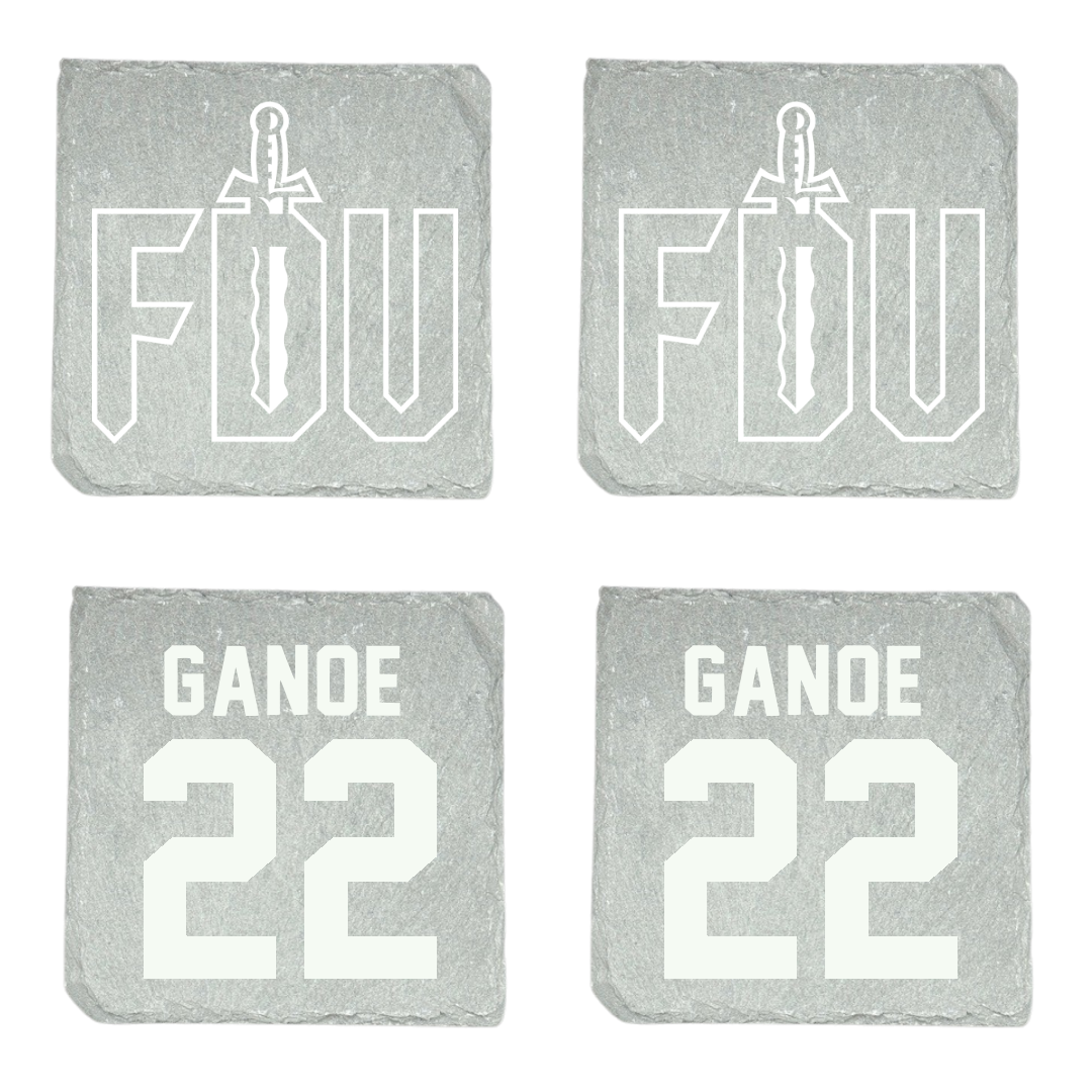 Fairleigh Dickinson University-Metropolitan Campus Volleyball Stone Coaster (4 Pack)  - #22 Kyndal Ganoe