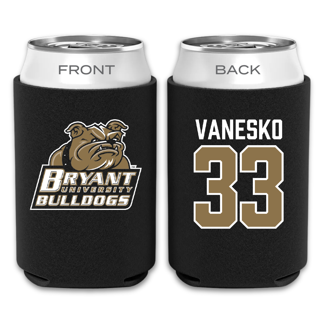Bryant University Baseball Black Can Cooler - #33 Jackson Vanesko